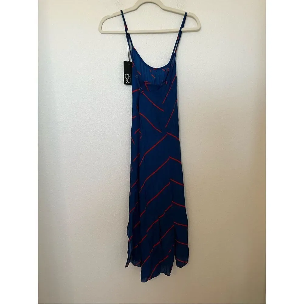 Chaser Swim Cross Back Midi Cover Up NEW